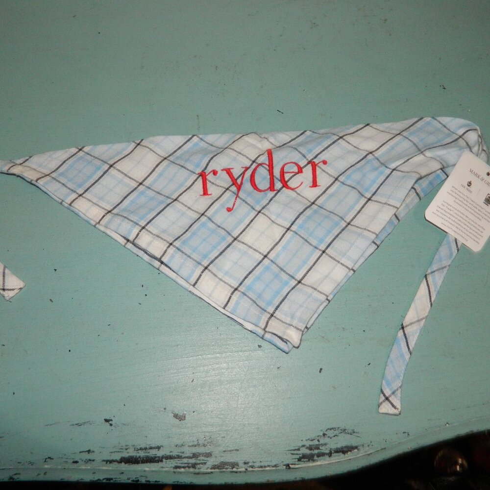 Mark & Graham Plaid Dog Bandana "Ryder" One Size (SS-10)